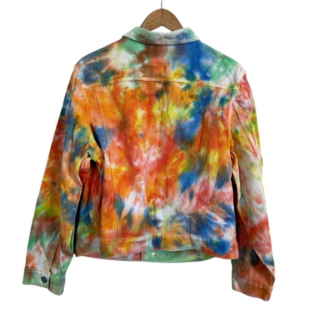 BP Tie-Dye Denim Jacket Women’s Size Medium - Picture 2 of 11